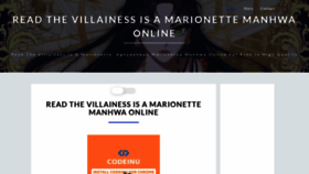 What Thevillainessisamarionette.com website looked like in 2022 (2 years ago)