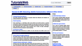What Tutorialsweb.com website looked like in 2022 (4 years ago)