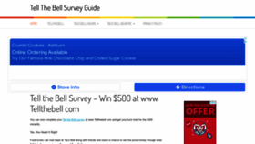 What Tell-the-bell.com website looked like in 2022 (2 years ago)