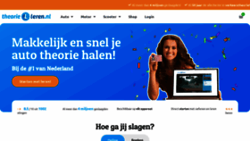 What Theorie-leren.nl website looked like in 2022 (2 years ago)