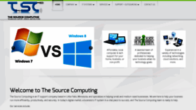 What Thesourcecomputing.com website looked like in 2022 (2 years ago)