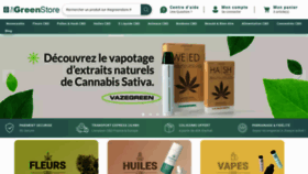 What Thegreenstore.fr website looked like in 2022 (3 years ago)