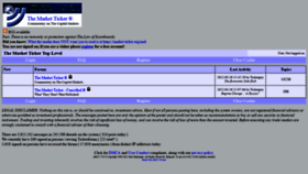 What Tickerforum.org website looked like in 2022 (2 years ago)