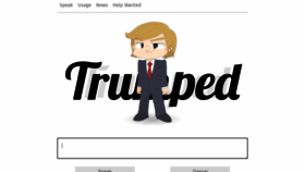 What Trumped.com website looked like in 2022 (2 years ago)
