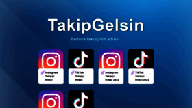 What Takipgelsin.com website looked like in 2022 (2 years ago)