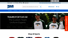 What Teamsportswear.com website looked like in 2022 (2 years ago)