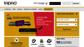 What Tadao.fr website looked like in 2022 (2 years ago)