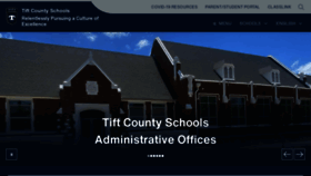 What Tiftschools.com website looked like in 2022 (2 years ago)