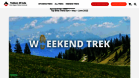What Trekkersofindia.in website looked like in 2022 (2 years ago)