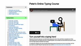 What Typing-lessons.org website looked like in 2022 (2 years ago)