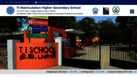 What Tischool.org website looked like in 2022 (2 years ago)