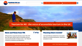 What Tourismforall.org.uk website looked like in 2022 (2 years ago)