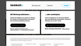 What Tageblatt.de website looked like in 2022 (2 years ago)