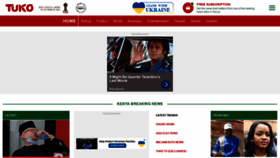 What Tuko.co.ke website looked like in 2022 (2 years ago)