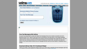 What Txtdrop.com website looked like in 2022 (2 years ago)
