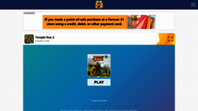 What Templerun3.co website looked like in 2022 (2 years ago)