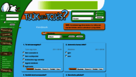 What Tyukvagytojas.hu website looked like in 2011 (12 years ago)
