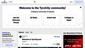 What Tyrocity.com website looked like in 2022 (2 years ago)