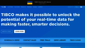 What Tibco.com website looked like in 2022 (2 years ago)
