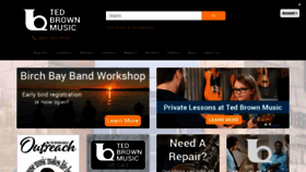 What Tedbrownmusic.com website looked like in 2022 (2 years ago)