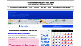 What Torontowarehousesales.com website looked like in 2022 (2 years ago)