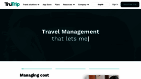 What Trutrip.co website looked like in 2022 (4 years ago)