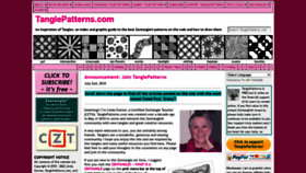 What Tanglepatterns.com website looked like in 2022 (2 years ago)