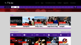 What Tv.de website looked like in 2022 (2 years ago)