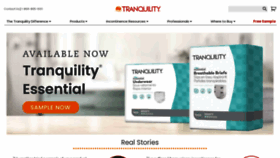 What Tranquilityproducts.com website looked like in 2022 (2 years ago)