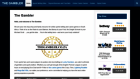 What Thegambler.co.za website looked like in 2022 (4 years ago)
