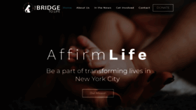 What Thebridgetolife.org website looked like in 2022 (1 year ago)