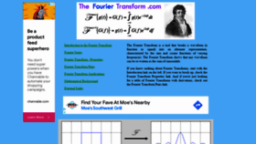 What Thefouriertransform.com website looked like in 2022 (2 years ago)