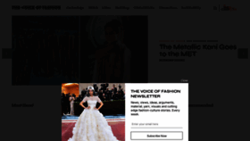 What Thevoiceoffashion.com website looked like in 2022 (1 year ago)