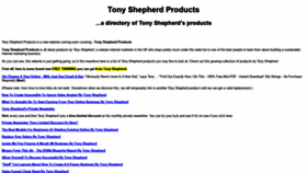 What Tonyshepherdproducts.com website looked like in 2022 (1 year ago)