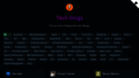 What Tech-blogs.dev website looked like in 2022 (3 years ago)