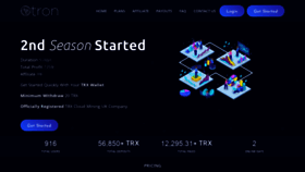 What Tronmining.cc website looked like in 2022 (1 year ago)