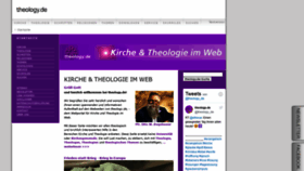 What Theology.de website looked like in 2022 (3 years ago)