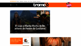 What Trome.com website looked like in 2022 (1 year ago)