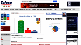 What Teleco.com.br website looked like in 2022 (3 years ago)