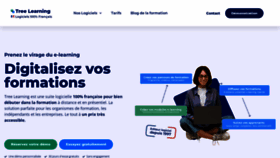 What Tree-learning.fr website looked like in 2022 (1 year ago)