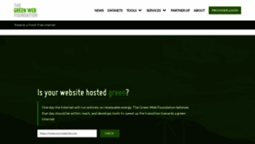 What Thegreenwebfoundation.org website looked like in 2022 (1 year ago)