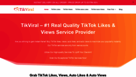 What Tikviral.com website looked like in 2022 (1 year ago)