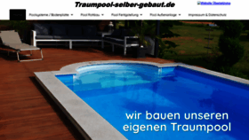 What Traumpool-selber-gebaut.de website looked like in 2022 (1 year ago)