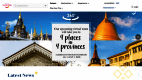 What Tourismthailand.org website looked like in 2022 (1 year ago)