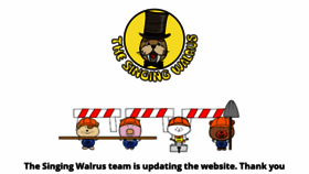 What Thesingingwalrus.com website looked like in 2022 (2 years ago)