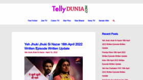 What Tellydunia.com website looked like in 2022 (1 year ago)