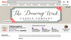 What Thedancingwick.com website looked like in 2022 (1 year ago)