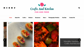 What Thecraftsandkitchen.com website looked like in 2022 (1 year ago)