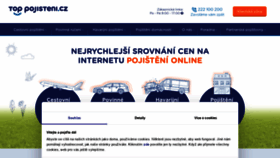 What Top-pojisteni.cz website looked like in 2022 (1 year ago)