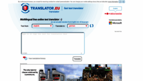 What Translator.eu website looked like in 2022 (1 year ago)